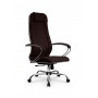 Кресло МЕТТА комплект B 1m 32P/подл.127/осн.003 (Рогожка B Темно-коричневый) купить со скидкой