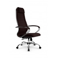 Кресло МЕТТА комплект B 1m 32P/подл.127/осн.003 (Рогожка B Темно-коричневый)
