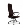 Кресло МЕТТА комплект B 1m 32P/подл.127/осн.003 (Рогожка B Темно-коричневый) купить со скидкой