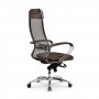 Кресло Samurai SL-1.04 MPES сетка/кожа, светло-коричневый купить со скидкой