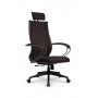 Кресло МЕТТА комплект B 2m 34PF/подл.127/осн.002 (Рогожка B Темно-коричневый) купить со скидкой