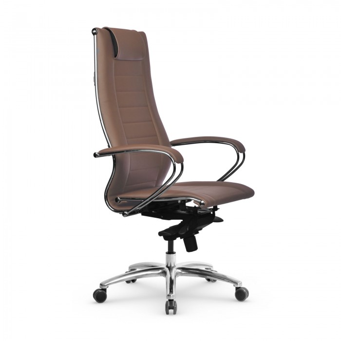 Кресло Samurai Lux-2 MPES кожа, светло-коричневый купить со скидкой