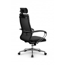 Кресло МЕТТА комплект B 2m 34P/подл.127/осн.004 (Рогожка B Темно-серый)