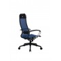 Кресло МЕТТА комплект-12 (MPRU)/подл.131/осн.002 (Синий) купить со скидкой