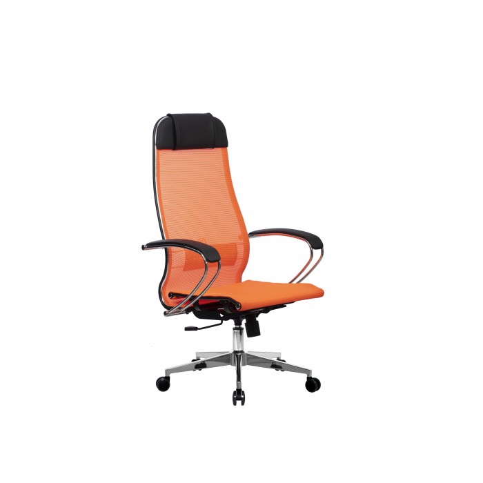 Кресло МЕТТА комплект-12 (MPRU)/подл.131/осн.004 (Оранжевый) купить со скидкой