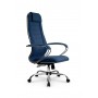 Кресло МЕТТА комплект B 1m 32PF/подл.127/осн.003 (Рогожка B Синий) купить со скидкой