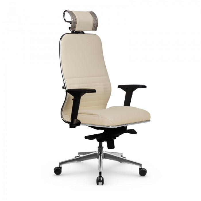 Кресло Samurai KL-3.041 MPES кожа, молочный купить со скидкой