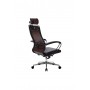 Кресло МЕТТА комплект-34 (MPES)/подл.117/осн.004 (Темно-коричневый) купить со скидкой