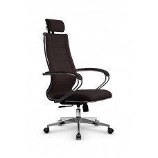 Кресло МЕТТА комплект B 2m 34P/подл.127/осн.004 (Рогожка B Темно-коричневый)
