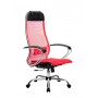 Кресло МЕТТА комплект-4 (MPRU)/подл.131/осн.003 (Красный/Красный) купить со скидкой
