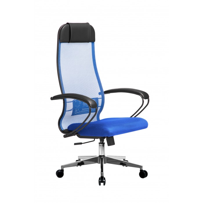 Кресло МЕТТА комплект-11 (MPRU)/подл.130/осн.004 (Синий/Синий) купить со скидкой
