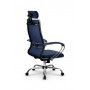 Кресло МЕТТА комплект B 2m 34PF/подл.127/осн.003 (Рогожка B Синий) купить со скидкой