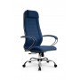 Кресло МЕТТА комплект B 1m 32P/подл.127/осн.003 (Рогожка B Синий) купить со скидкой