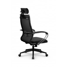 Кресло МЕТТА комплект B 2m 34P/подл.127/осн.002 (Рогожка B Темно-серый)