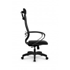 Кресло МЕТТА комплект B 2m 34PF/подл.127/осн.001 (Рогожка B Темно-серый)