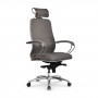 Кресло Samurai KL-2.04 MPES кожа, серый купить со скидкой