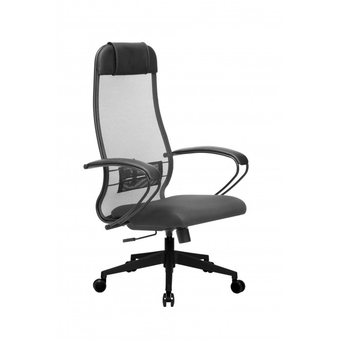 Кресло МЕТТА комплект-11 (MPRU)/подл.130/осн.002 (Темно-серый/Темно-серый) купить со скидкой