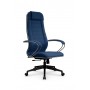 Кресло МЕТТА комплект B 1m 32P/подл.127/осн.002 (Рогожка B Синий) купить со скидкой