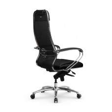 Кресло Samurai SL-1.04 MPES сетка/кожа, черный 