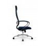 Кресло МЕТТА комплект B 1m 32PF/подл.127/осн.004 (Рогожка B Синий) купить со скидкой