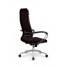 Кресло МЕТТА комплект B 1m 32P/подл.127/осн.004 (Рогожка B Темно-коричневый)