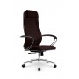 Кресло МЕТТА комплект B 1m 32P/подл.127/осн.004 (Рогожка B Темно-коричневый) купить со скидкой