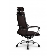 Кресло МЕТТА комплект B 2m 34P/подл.127/осн.003 (Рогожка B Темно-коричневый)