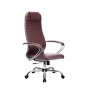 Кресло МЕТТА комплект-6.1 (MPES)/подл.116/осн.003 (Темно-коричневый) купить со скидкой