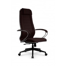 Кресло МЕТТА комплект B 1m 32P/подл.127/осн.002 (Рогожка B Темно-коричневый)