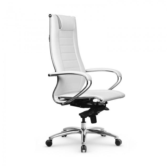Кресло Samurai Lux-2 MPES кожа, белый купить со скидкой