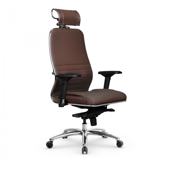 Кресло Samurai KL-3.04 MPES кожа, светло-коричневый купить со скидкой