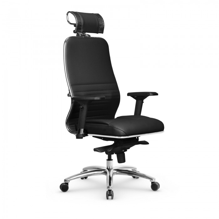 Кресло Samurai KL-3.04 MPES кожа, черный купить со скидкой