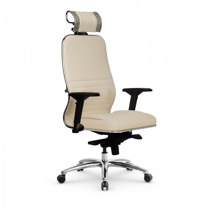 Кресло Samurai KL-3.04 MPES кожа, молочный купить со скидкой