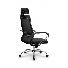 Кресло МЕТТА комплект B 2m 34P/подл.127/осн.003 (Рогожка B Темно-серый)