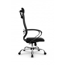 Кресло МЕТТА комплект B 2m 34P/подл.127/осн.003 (Рогожка B Темно-серый)