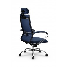 Кресло МЕТТА комплект B 2m 34P/подл.127/осн.003 (Рогожка B Синий)