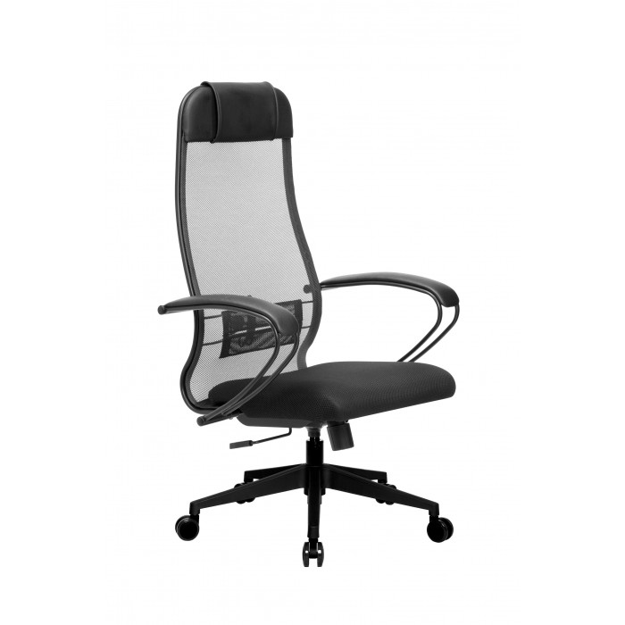 Кресло МЕТТА комплект-11 (MPRU)/подл.130/осн.002 (Темно-серый) купить со скидкой