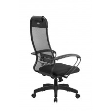 Кресло МЕТТА комплект 11 (MPRU)/подл.130/осн.001 (Черный)