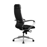 Кресло Samurai SL-1.041 MPES сетка/кожа, черный 