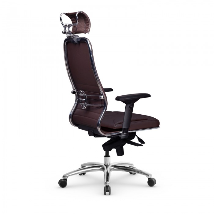 Кресло Samurai KL-3.04 MPES кожа, темно-коричневый купить со скидкой