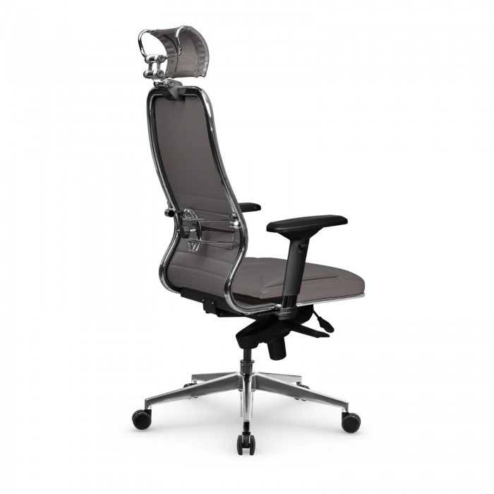 Кресло Samurai KL-3.041 MPES кожа, серый купить со скидкой