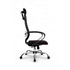 Кресло МЕТТА комплект B 2m 34PF/подл.127/осн.003 (Рогожка B Темно-коричневый)