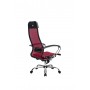 Кресло МЕТТА комплект-12 (MPRU)/подл.131/осн.003 (Красный) купить со скидкой