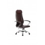 Кресло МЕТТА комплект-31 (MPES)/подл.116/осн.003 (Темно-коричневый) купить со скидкой