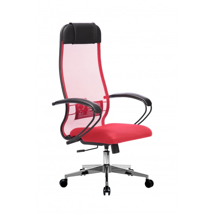 Кресло МЕТТА комплект-11 (MPRU)/подл.130/осн.004 (Красный/Красный) купить со скидкой