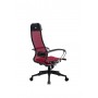 Кресло МЕТТА комплект-12 (MPRU)/подл.131/осн.002 (Красный) купить со скидкой