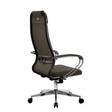 Кресло МЕТТА комплект B 1m 32P/подл.127/осн.004 (Рогожка B Коричневый)