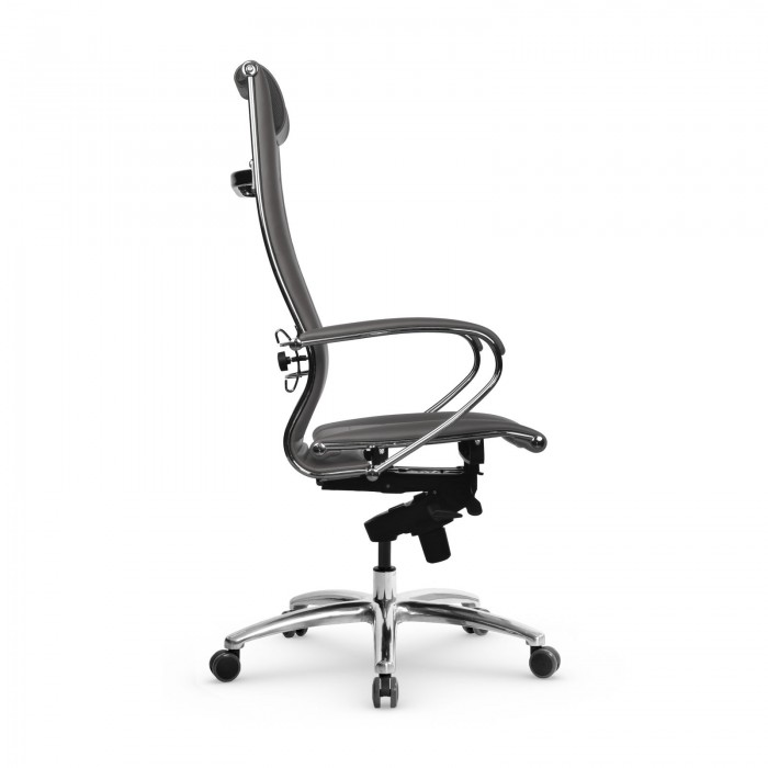 Кресло Samurai Lux-2 MPES кожа, серый купить со скидкой