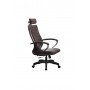 Кресло МЕТТА комплект-34 (MPES)/подл.117/осн.001 (Темно-коричневый) купить со скидкой