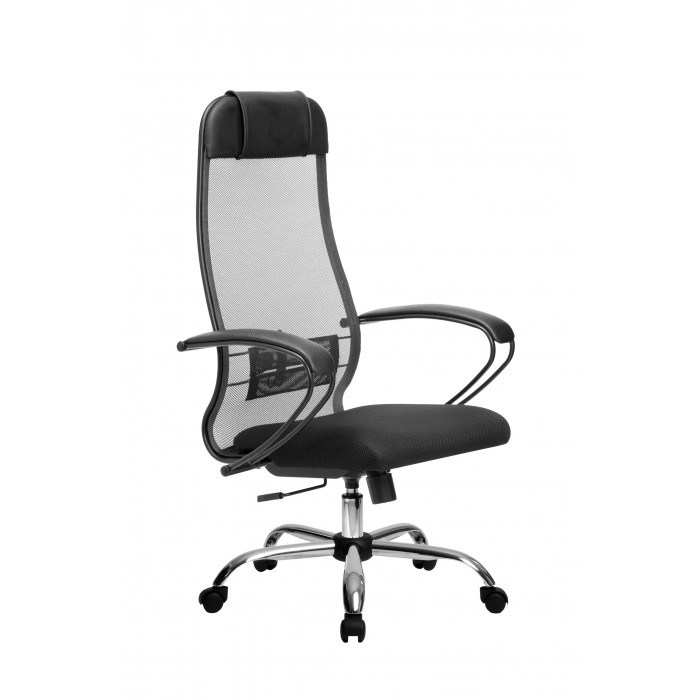 Кресло МЕТТА комплект-11 (MPRU)/подл.130/осн.003 (Темно-серый) купить со скидкой